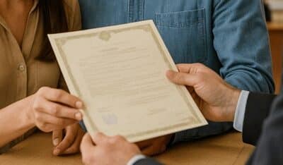 O que é o comprovante de casamento?