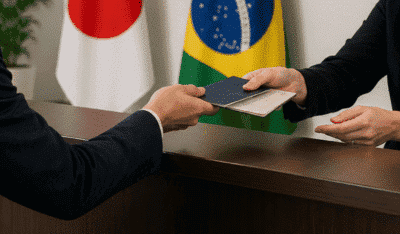 Como é feita a solicitação do visto brasileiro para japoneses?