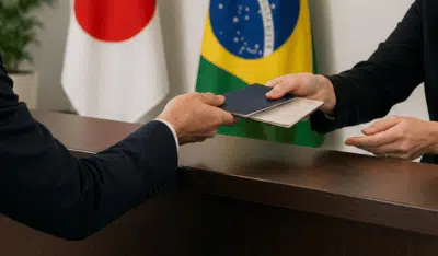 Como é feita a solicitação do visto brasileiro para japoneses?